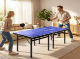 Folding 5ft Mini Compact Table Tennis Top Ping Pong Table Set Professional Net Games Sports Training T3398P548116