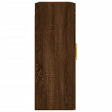 Wall Mounted Cabinets 2 pcs Brown Oak Engineered Wood 3197936