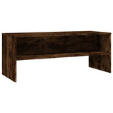 TV Cabinet Smoked Oak 100x40x40 cm Engineered Wood 815231