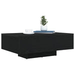 ZNTS Coffee Table with LED Lights Black Oak 85x55x31 cm 863011