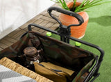95L Folding Steel Frame Garden Trolley, with Handle - Multicolour T3398P377575