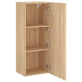 TV Wall Cabinet Sonoma Oak 40.5x30x102 cm Engineered Wood 836933
