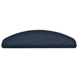 Stair Mats Self-adhesive 20 pcs 65x21x4 cm Navy Half Round Large 3365653