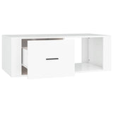 Coffee Table White 100x50.5x35 cm Engineered Wood 816536