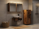 Bathroom Cabinet Set 4 pcs Old Wood Engineered Wood 3407373
