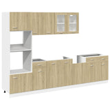 7 Piece Kitchen Cabinet Set Lyon Sonoma Oak Engineered Wood 3307653