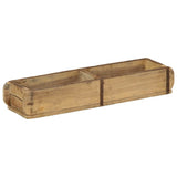 Tray with Storage 4 pcs Brown 57 x 15 x 9 cm Solid Reclaim Wood 4019611