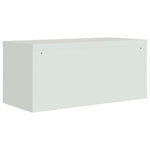 ZNTS File Cabinet Light Grey 90x40x110 cm Steel 3188316