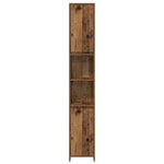 ZNTS 3 Piece Bathroom Furniture Set Old Wood Engineered Wood 3328565