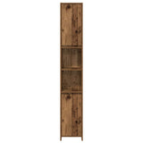 ZNTS 3 Piece Bathroom Furniture Set Old Wood Engineered Wood 3328565