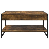 Coffee Table Smoke Oak 80 x 50 x 40 cm Engineered Wood 886440