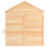 Playhouse with Lockable Door and Flower Pots Solid Wood Fir 93686