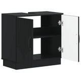 Bathroom Sink Cabinet HOORN Black 59.5 x 31.5x 56 cm 897226