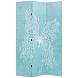 Folding Room Divider 120x170 cm Butterfly Blue 245885