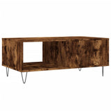 Coffee Table Smoked Oak 90x50x36.5 cm Engineered Wood 830569
