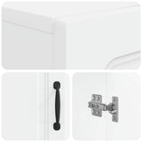 Toilet Cabinet UTRECHT White 66 x 25.5 x 190 cm Engineered Wood 897795