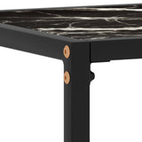 Console Table Black 80x35x75 cm Tempered Glass 322810