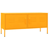 TV Cabinet Mustard Yellow 105x35x50 cm Steel 336227