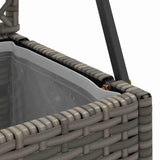 Garden Trellis Planter Grey 105 x 30 x 170 cm Metal 366623