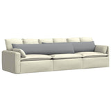 Sofa Pillows 2 pcs Light Grey 200 x 40 cm Fabric 42013868