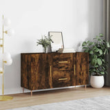 Sideboard Smoked Oak 100x36x60 cm Engineered Wood 828161