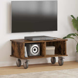 TV Stand Smoked Oak 68.5 x 35 x 35 cm Engineered Wood 891044