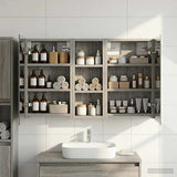Bathroom Cabinet Set 3 pcs 80 x 10.5 x 50 cm Engineered wood 3403653