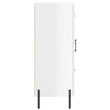 Sideboard High Gloss White 69.5x34x90 cm Engineered Wood 827926