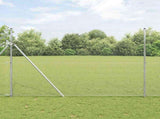Welded Wire Fence Ground Fix 10 x 1.5 m Galvanised Steel Silver 3351586