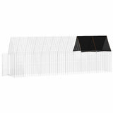 Chicken Cage 2 pcs Silver 600 x 100 x 210 cm Galvanised Steel 3394431