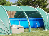 Pool Tent Dome 538 x 440 x 204 cm Sea Green 42001137