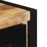 TV Cabinet 100x30x25 cm Solid Rough Wood Mango 4013597