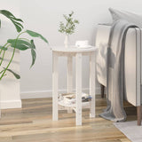 Coffee Table White 40x60 cm Solid Wood Pine 822358