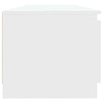 TV Cabinet with LED Lights White 140x40x36 cm 804292