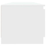 TV Cabinet with LED Lights White 140x40x36 cm 804292