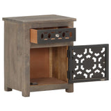 Bedside Cabinet 40x30x50 cm Solid Mango Wood 288101