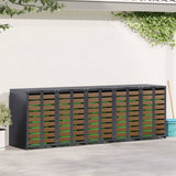 Wheelie Bin Storage for 5 Bins Anthracite 340 x 77.5 x 115.5 cm 3394771