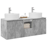 Bathroom Cabinet Set 3 pcs Concrete Grey 49.5 x 44.5 x 65 cm 3405680