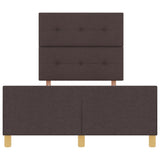 ZNTS Bed Frame Dark Brown 120x200 cm Fabric 3344721