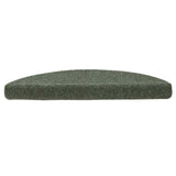 Stair Mats Self-adhesive 30 pcs 56x17x3 cm Green Half Round 3365690