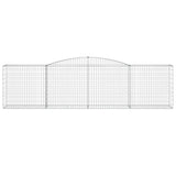 Arched Gabion Baskets 10 pcs 400x50x100/120 cm Galvanised Iron 3147004