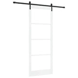 Sliding Door ORKDAL White and Black 93 x 232 cm 3331872
