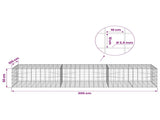 Gabion with 3.5 mm Wire and 10x10 cm Mesh 300x100x50 cm 3463368