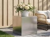 Plant Stand Silver 30 x 30 x 40 cm Steel 8012468