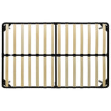 Bed Frame without Mattress Black Metal 120x200 cm 284680