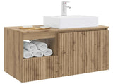 Bathroom Furniture Set 2 pcs Artisan Oak Engineered Wood 3404063