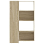 Corner Bookcase 4-Tier Sonoma Oak 85x85x140 cm Engineered Wood 3307812