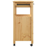 Kitchen Trolley MONZA 84x40x88.5 cm Solid Wood Pine 376106