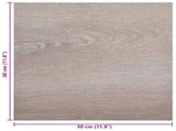Self-adhesive Flooring Planks Taupe 30.5 x 30.5 cm 20 pcs PVC 42046387