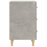Bedside Cabinet Concrete Grey 40x40x66 cm Engineered Wood 812082